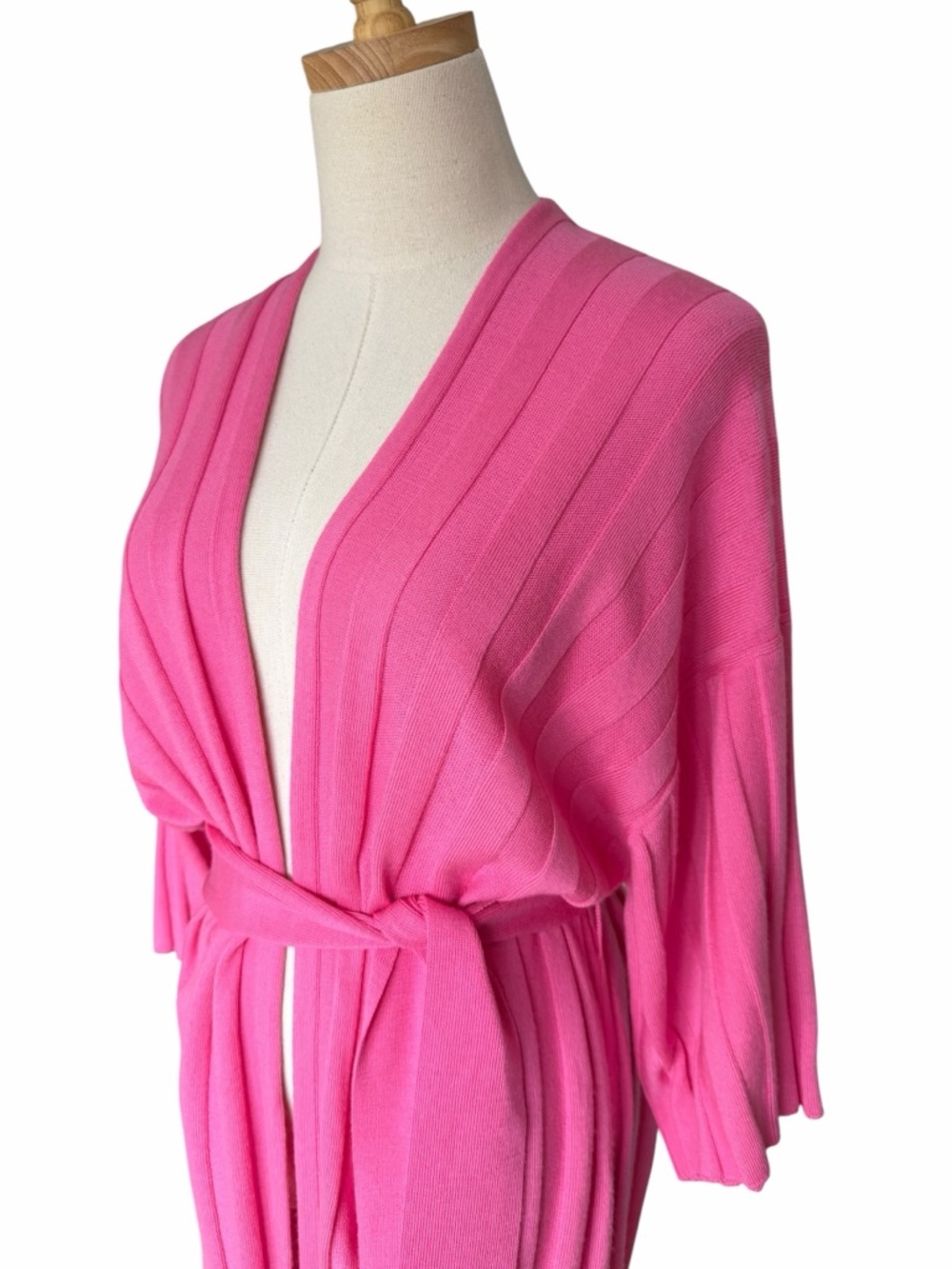 Marimekko Vellova Solid Merino Wool Cardigan Pink Size Small NWT - Picture 5 of 9